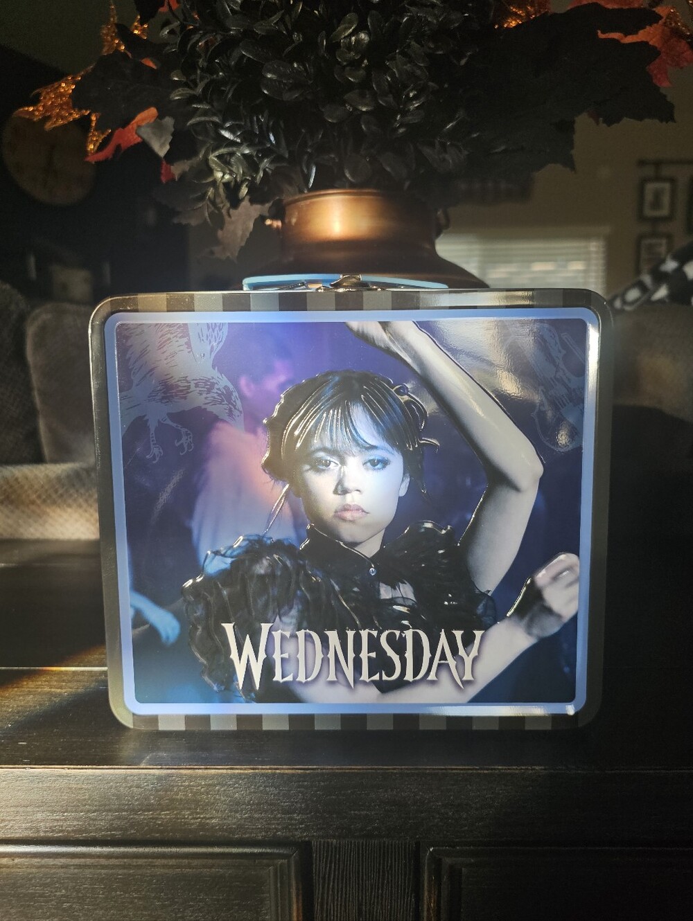 Tin Titans Wednesday Themed Metal Lunchbox